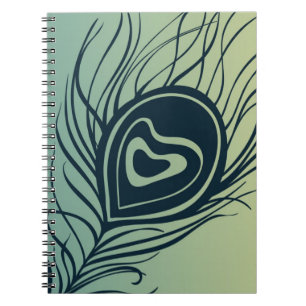 Peacock Feather Notebook