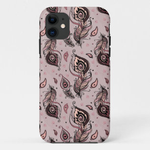 Peacock feather pattern Case-Mate iPhone case