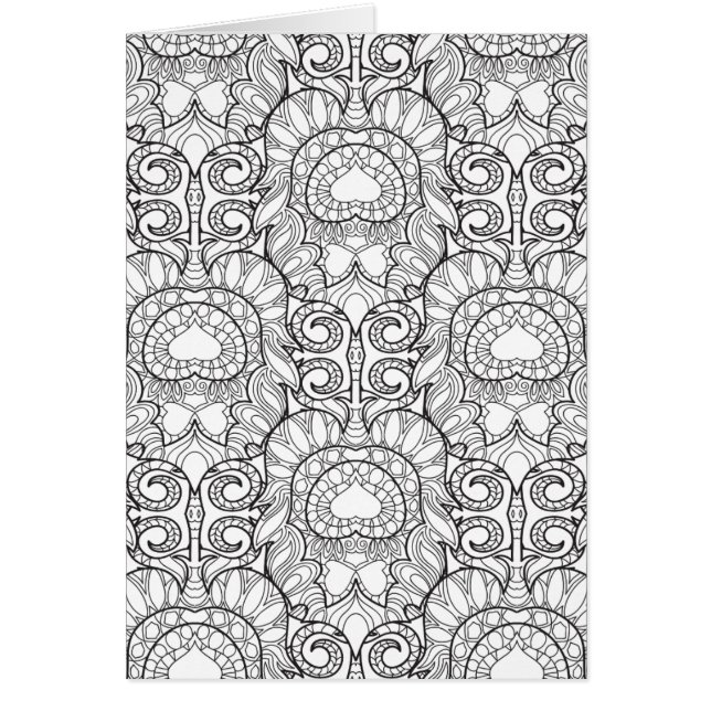 Peacock Feather Pattern Doodle (Front)