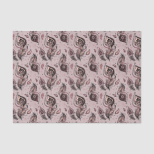 Peacock feather pattern tissue paper