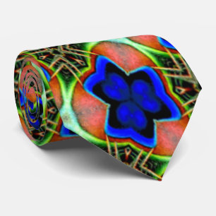 Peacock Feather Patterns Tie