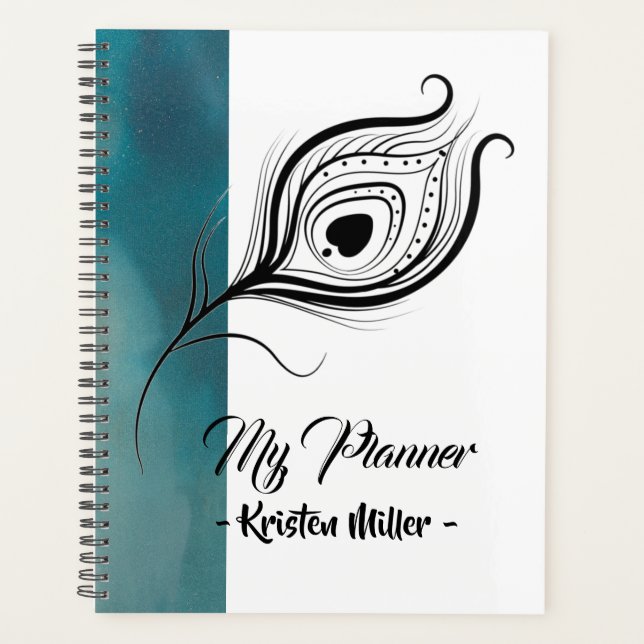 Peacock Feather Planner (Front)