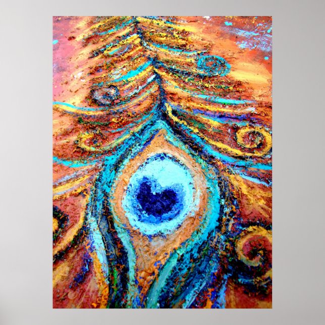 Peacock Feather Poster (Front)