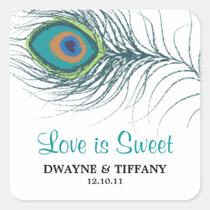 Peacock Feather Stickers