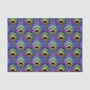 peacock feather tissue paper
