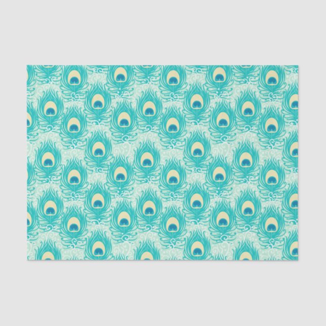 Peacock Feather  Tissue Paper (Front)