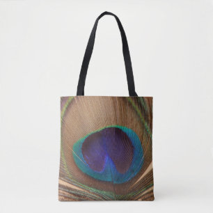 Peacock Feather Tote Bag