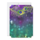 Peacock Feather Wedding Jeweled Feathers Bokeh