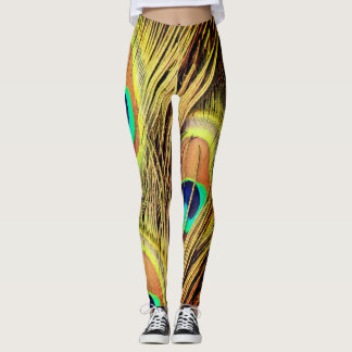 Peacock Feathers 2 Leggings