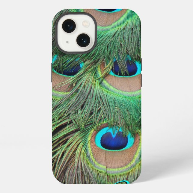 Peacock Feathers 3 iPhone Case (Back)