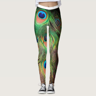 Peacock Feathers 3 Leggings