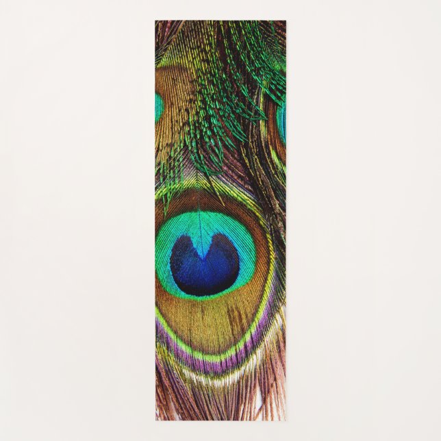 Peacock Feathers 4 Yoga Mat (Front)
