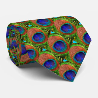 Peacock Feathers 6B Custom Tie