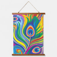 Peacock Feathers Abstract Art