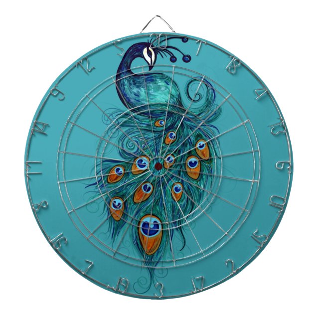Peacock Feathers Art                               Dartboard (Front)