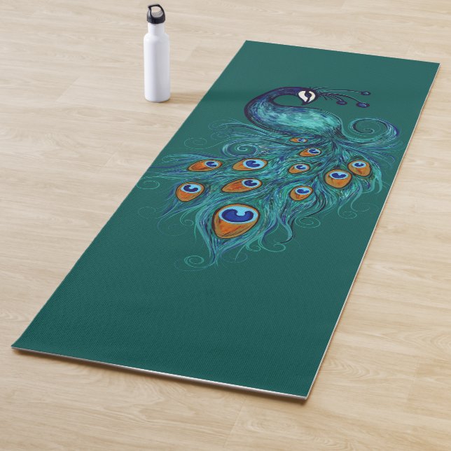 Peacock Feathers Art                               Yoga Mat (In Situ)