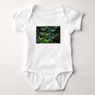 Peacock Feathers Baby Bodysuit