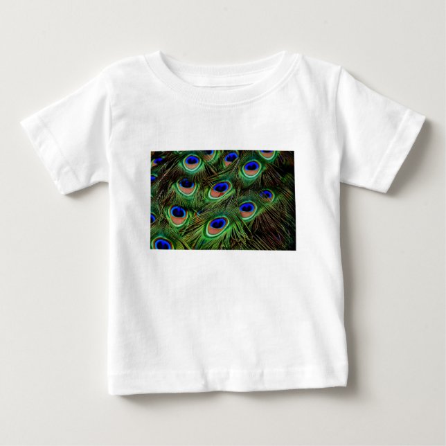 Peacock Feathers Baby T-Shirt (Front)