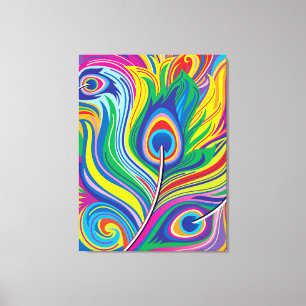 Peacock Feathers Canvas Print