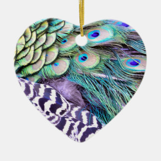 Peacock Feathers Ceramic Tree Decoration
