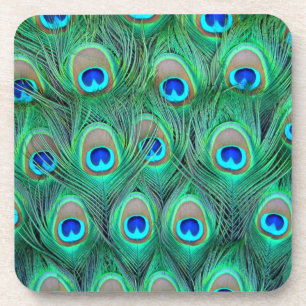 Peacock Feathers Coaster