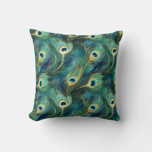 Peacock Feathers Cushion
