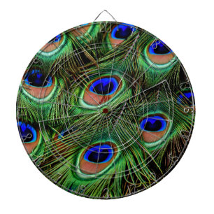 Peacock Feathers Dartboard