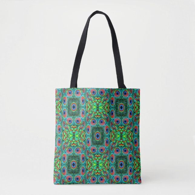 Peacock Feathers Galore... Tote Bag (Front)
