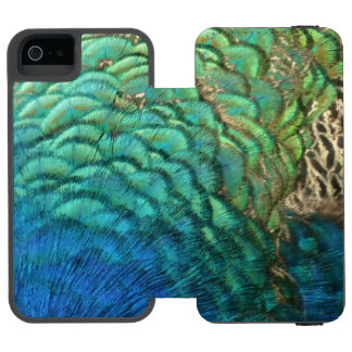 Peacock Feathers I Colourful Abstract Nature Desig Incipio Watson™ iPhone 5 Wallet Case