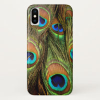 Peacock Feathers iPhone X Case