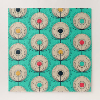Peacock Feathers: Ivory Blue Fantasy. Jigsaw Puzzle