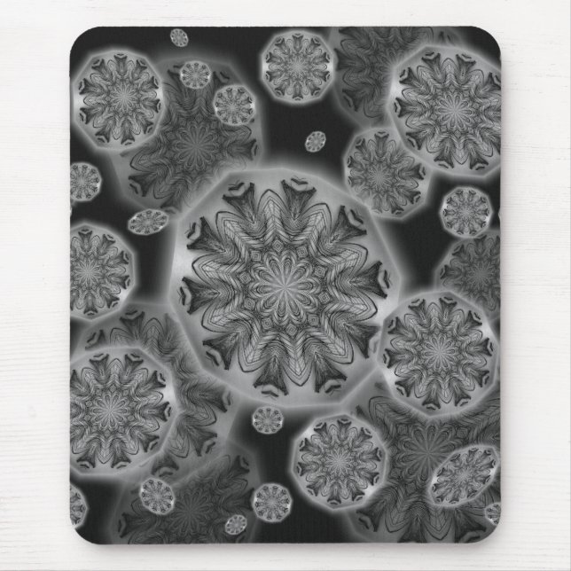 Peacock Feathers Kaleidoscopes Mousepad (Front)