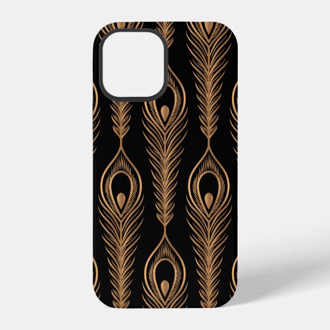 Peacock feathers luxury pattern seamless. Oriental iPhone Case (Back)