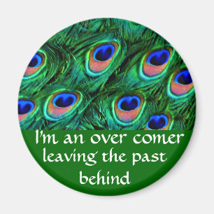 Peacock feathers_ magnet