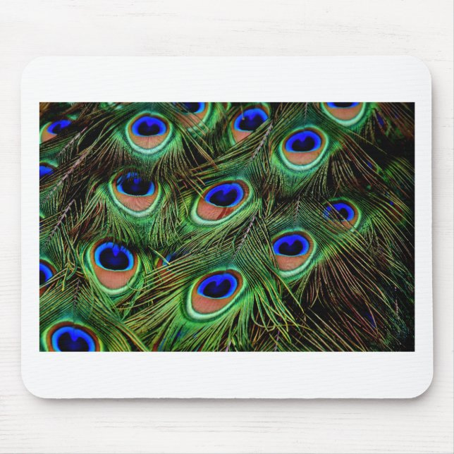 Peacock Feathers Mouse Pad (Front)