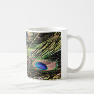 Peacock feathers mug