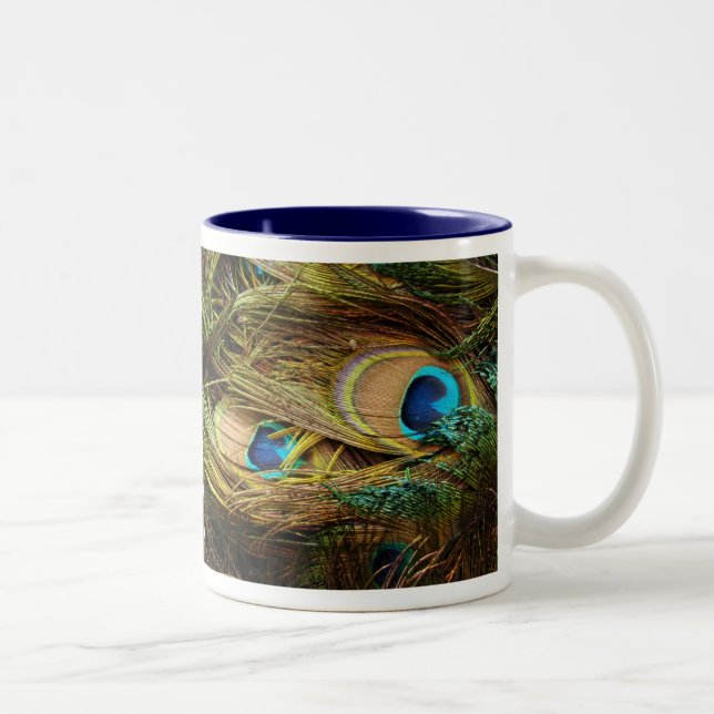 Peacock Feathers Mug (Right)