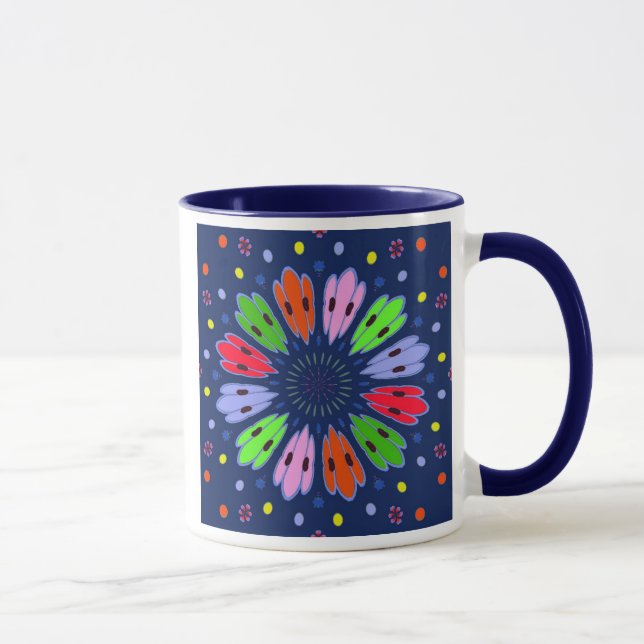 Peacock Feathers Mug (Right)