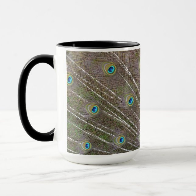 Peacock Feathers Mug (Left)