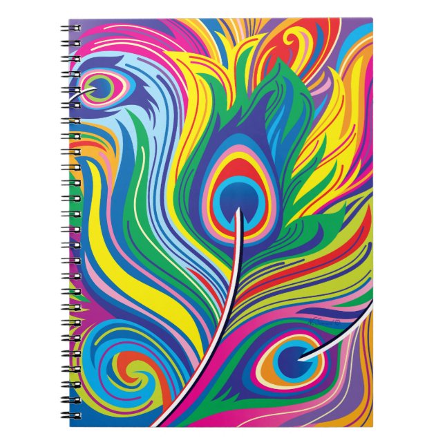 Peacock Feathers Notebook (Front)