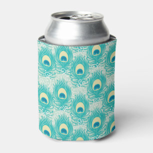 Peacock feathers pattern can cooler