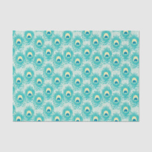 Peacock feathers pattern tissue paper