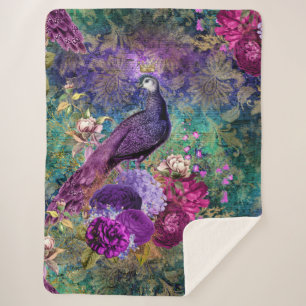 Peacock Feathers Peacocks Elegant Trendy Blanket