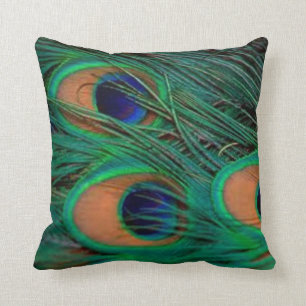 Peacock Feathers Pillow