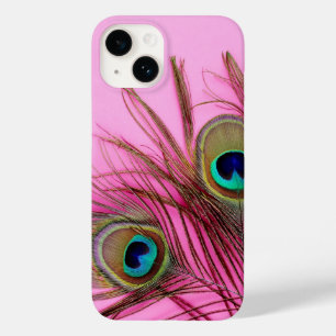 Peacock Feathers Pink iPhone Tough Case-Mate Case