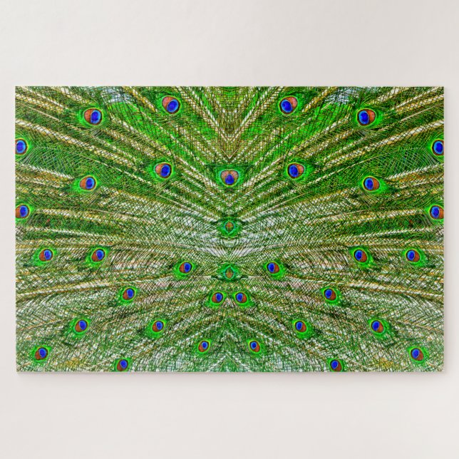 Peacock Feathers Puzzle (Horizontal)