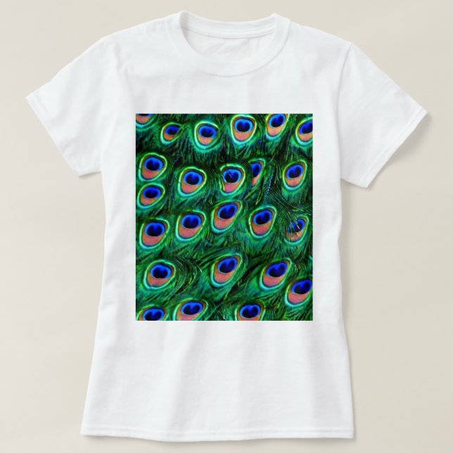 Peacock feathers_ T-Shirt (Design Front)