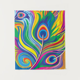 Peacock Feathers Tapestry