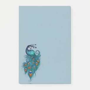 Peacock Feathers Teal Peacocks       Post-it Notes