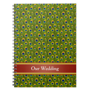 Peacock Feathers Wedding Books